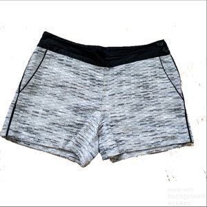 Loft black and white shorts